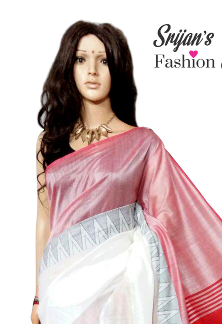 Madhyamani Saree - Khadi Cotton Fabric, Multi-color Plain Design | Hand-spun, Handwoven, Eco-friendly Wear