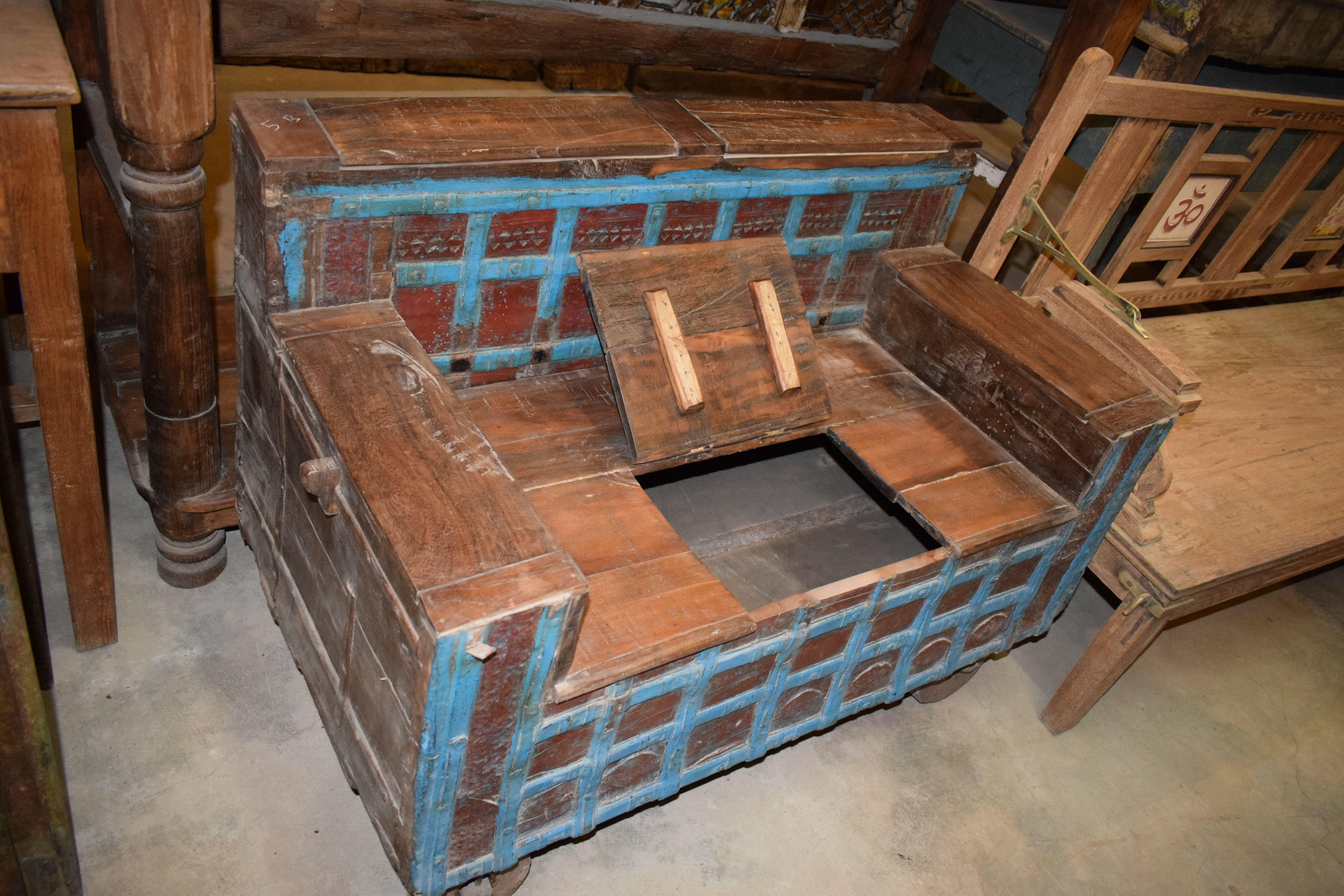 Crafted Wooden Bench