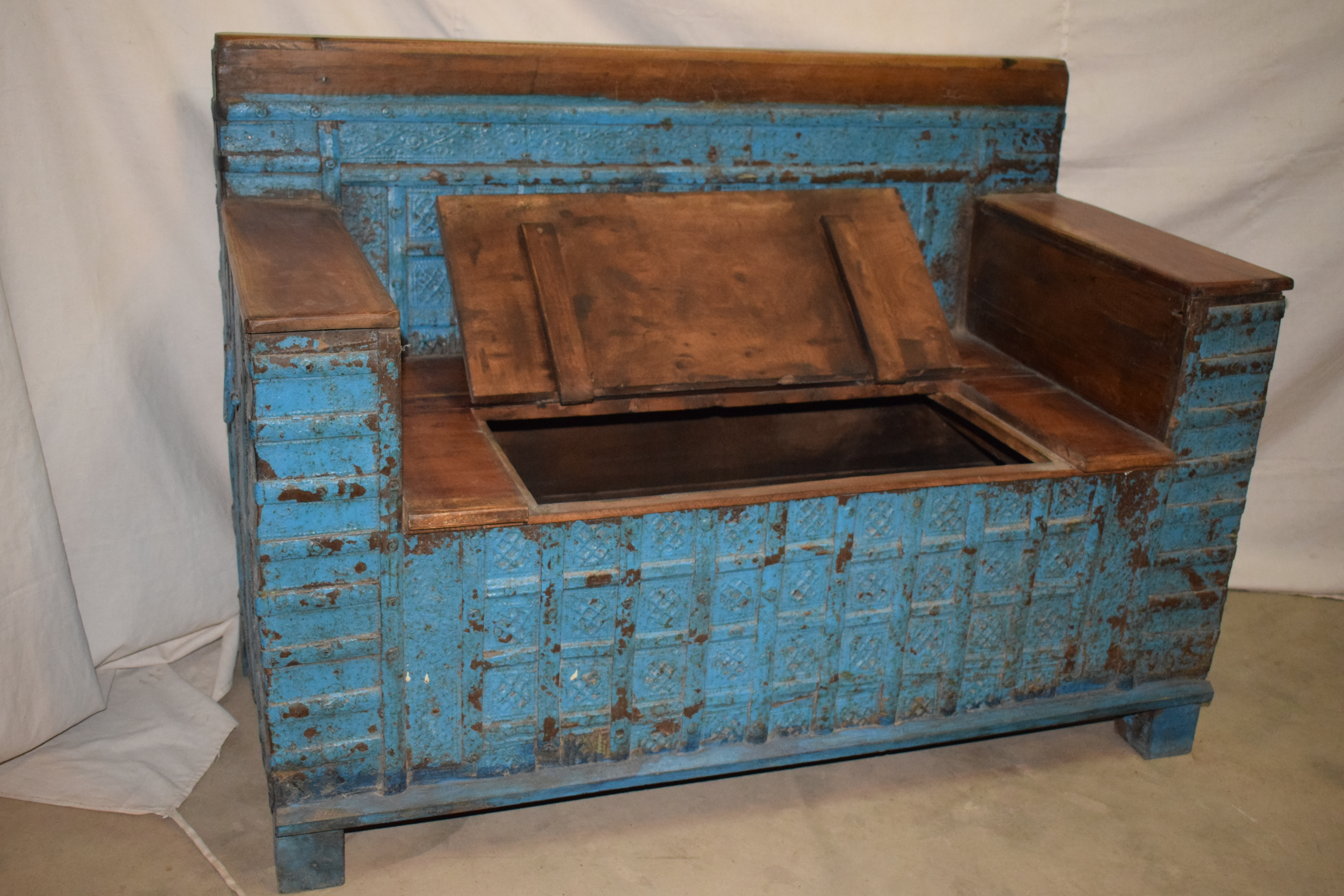 Crafted Wooden Bench