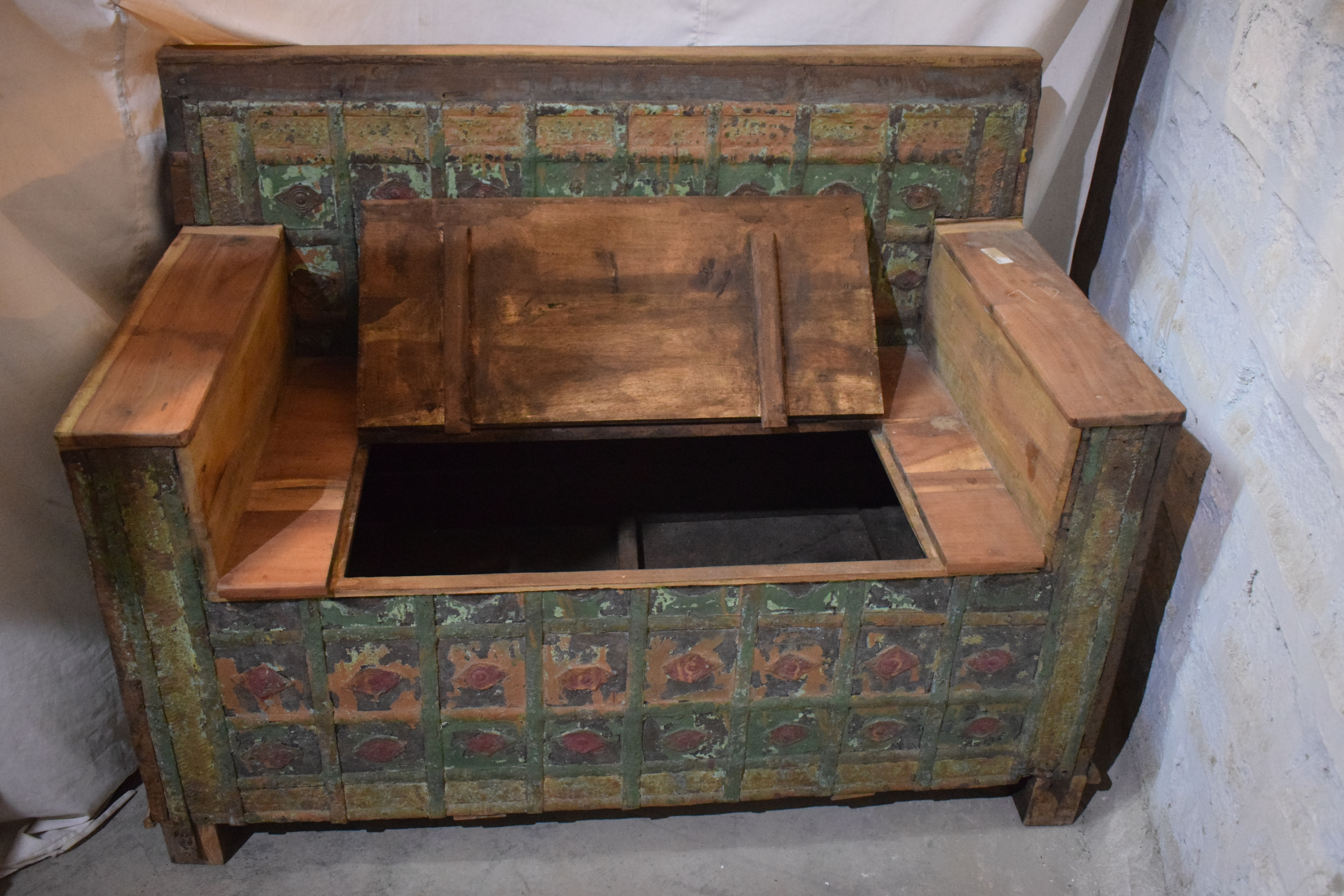 Crafted Wooden Bench