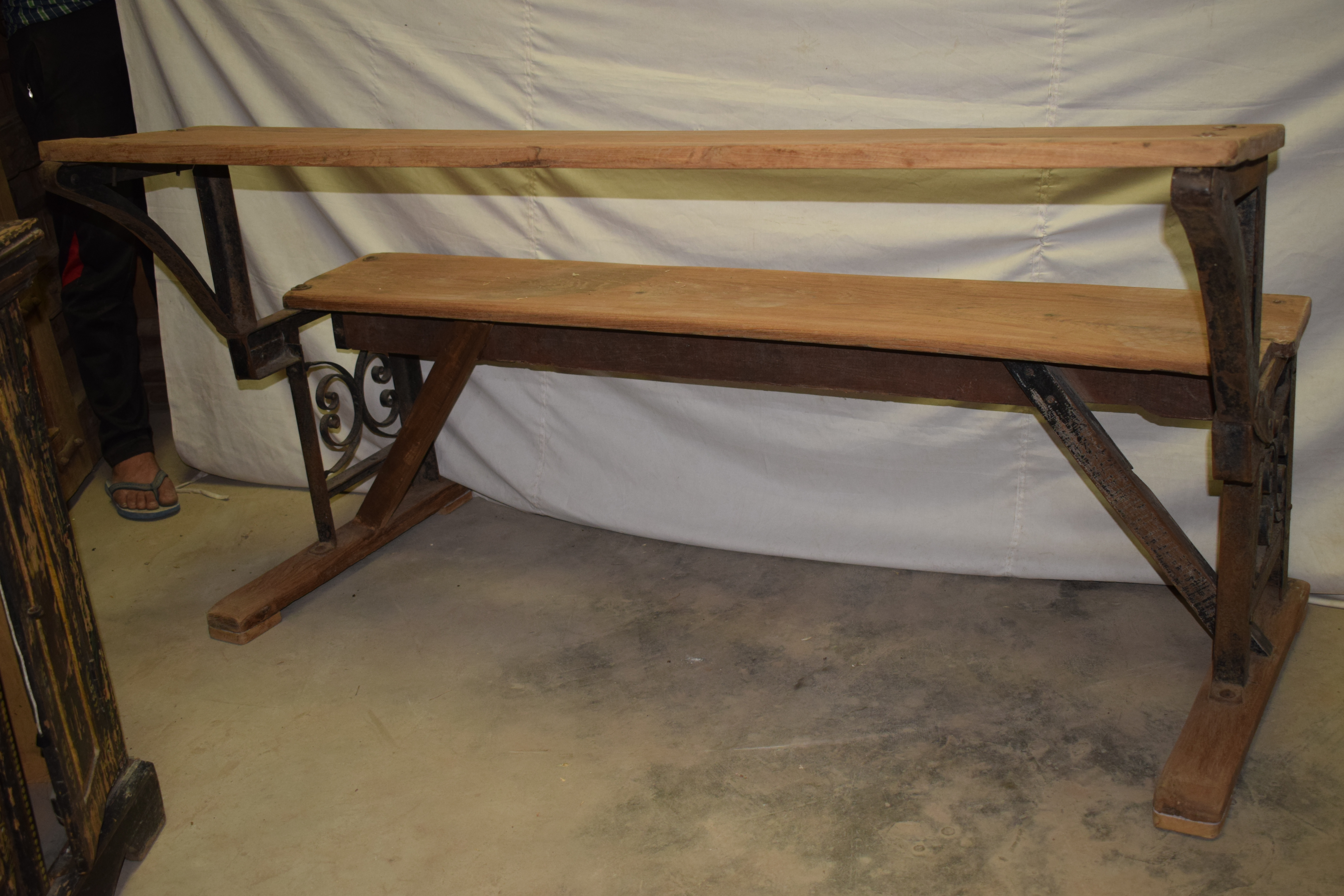 Crafted Wooden Bench