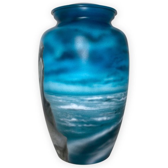 Cherished Princess Urn - 3.75x3.75x6 Inches | Metal With Polished Finish, Multi-color Swarovski Crystal Crown