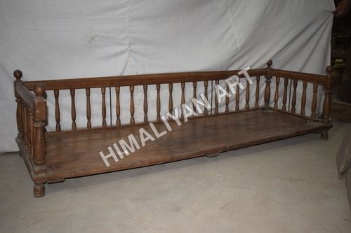 Crafted Wooden Bench