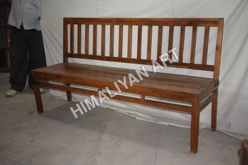 Crafted Wooden Bench