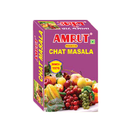 Chat Masala - Spice Blend 100g , Vibrant Purple Cardboard Box for Enhancing Flavor of Pani Puri, Sev Puri, Dahi Puri & More