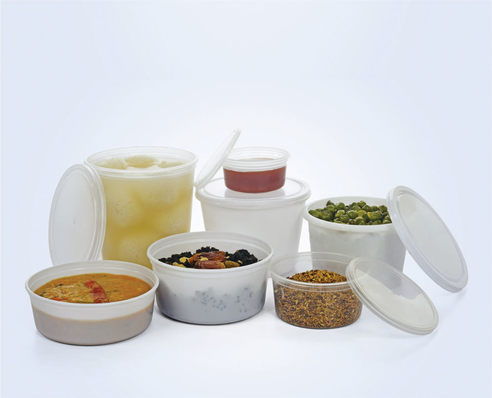 Threaded Plastic Container - Color: White