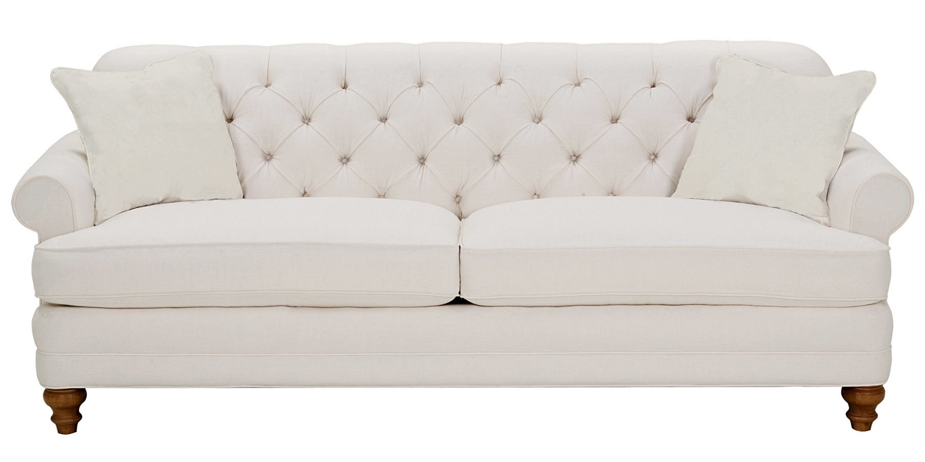 Handmade Tufted Back Fabric Sofa