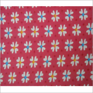 Printed Polar Fleece Fabrics - Dyed Material, Pink and White Color | Quick Dry, Plain Style