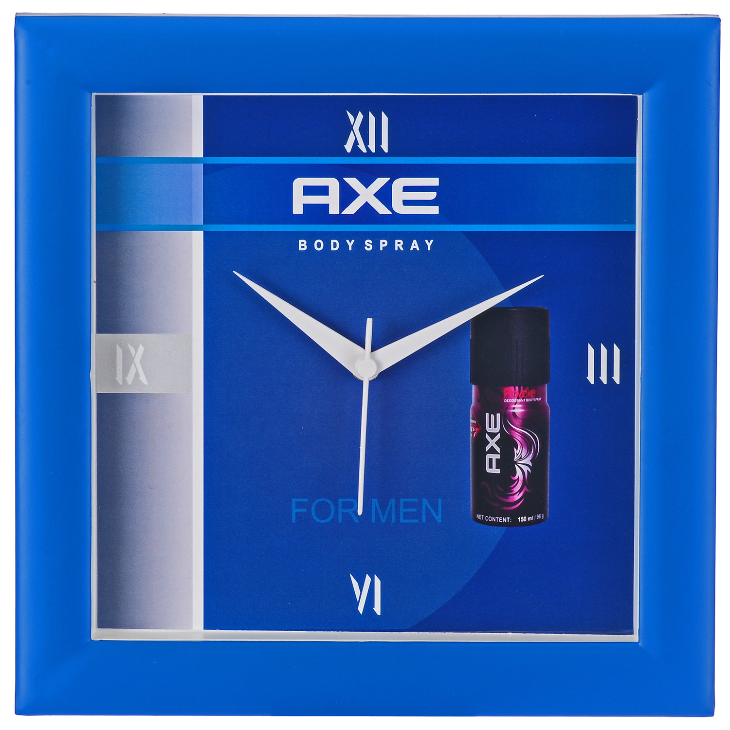 Square Wall Clock - Plastic Material, 10 Inch Size | Stylish Square Design For Timely Elegance In Any Room