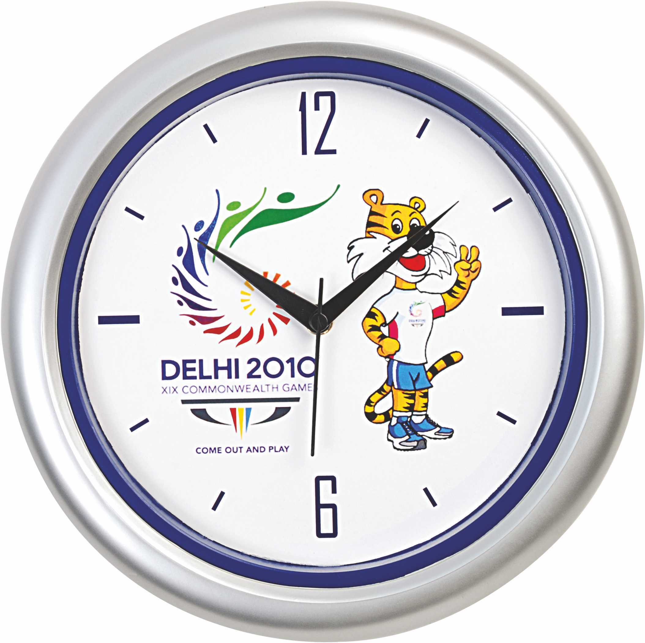 Round Clock - Plastic, 10 Inch | Classic Round Design With Elegant Face, Easy To Read Numbers And Lightweight Construction