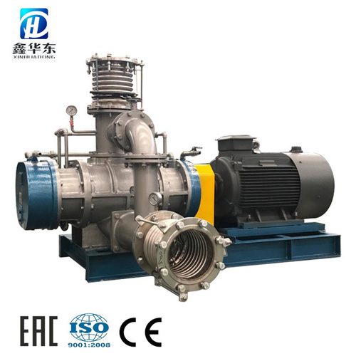 MVR Mechanical Vapor Re-Compressor - Stainless Steel & Cast Iron, 5.3 t/h Capacity, High Efficiency Oil-Free Rotary Vacuum Pump with Double Mechanical Seal, AC Power Driven