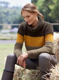 Turtle Neck Ladies Wool Sweater