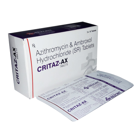 अज़ीथ्रोमाइसिन एम्ब्रॉक्सोल हाइड्रोक्लोराइड टैबलेट्स