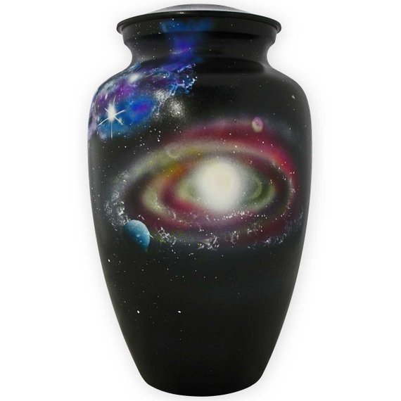 Pink & White Beautiful Horse Hand Painted Cremation Urns