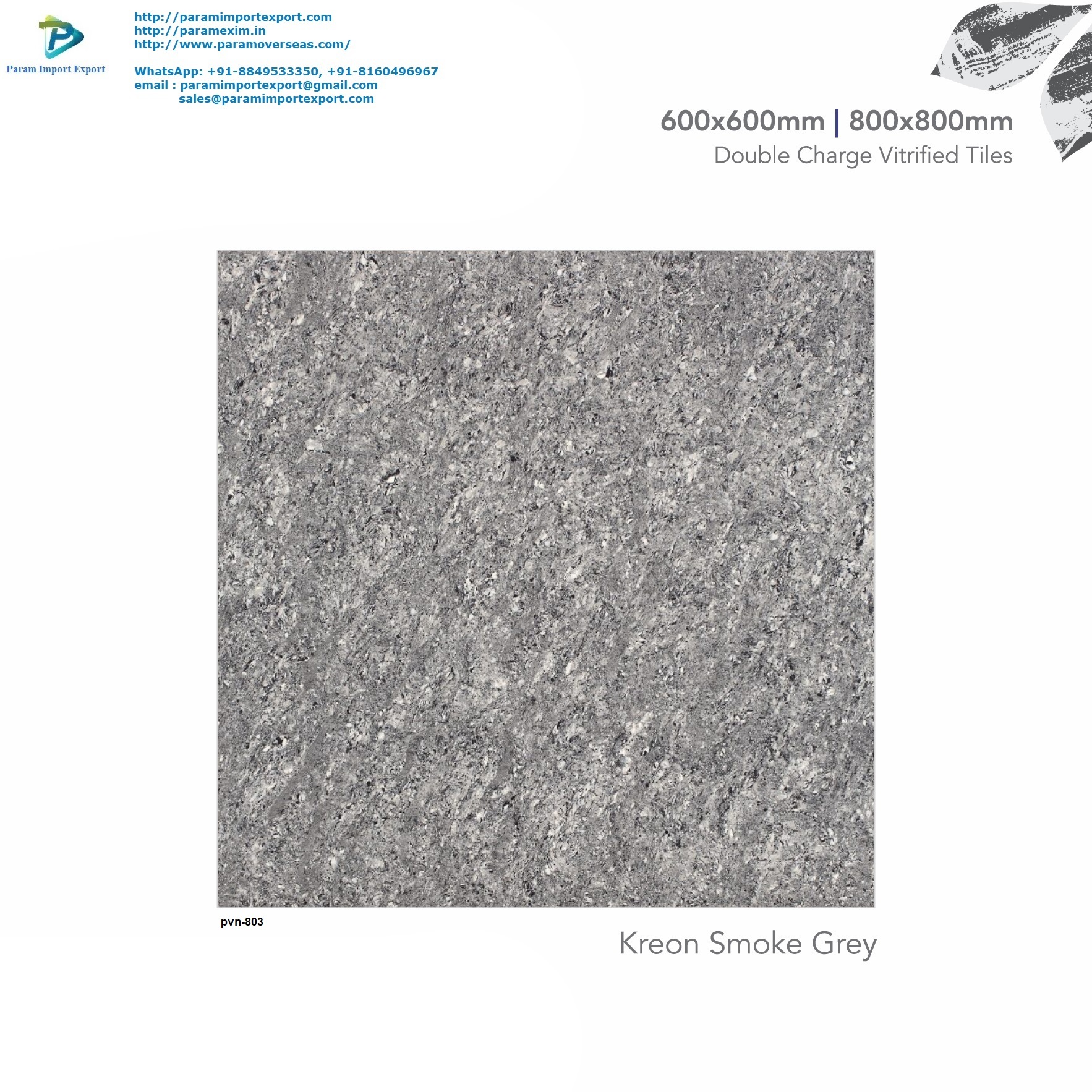 Polished Pgvt Tiles - Optimum Grade Clay, 600x600mm & 800x800mm, Double Charge Vitrified | Durable, Sturdy, Aesthetic