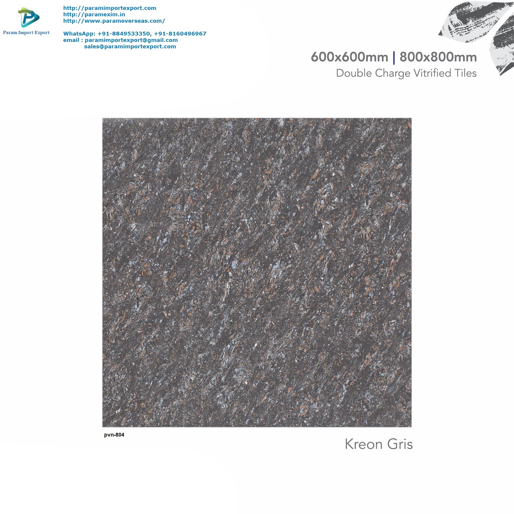 Polished Pgvt Tiles - Optimum Grade Clay, 600x600mm & 800x800mm, Double Charge Vitrified | Durable, Sturdy, Aesthetic