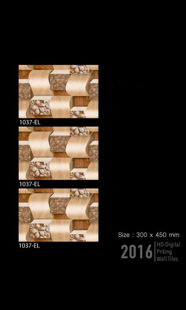 Elevation Tiles - Ceramic Clay, 300x450 Mm | Durable, Sturdy, High Aesthetic Value, Various Designs And Sizes