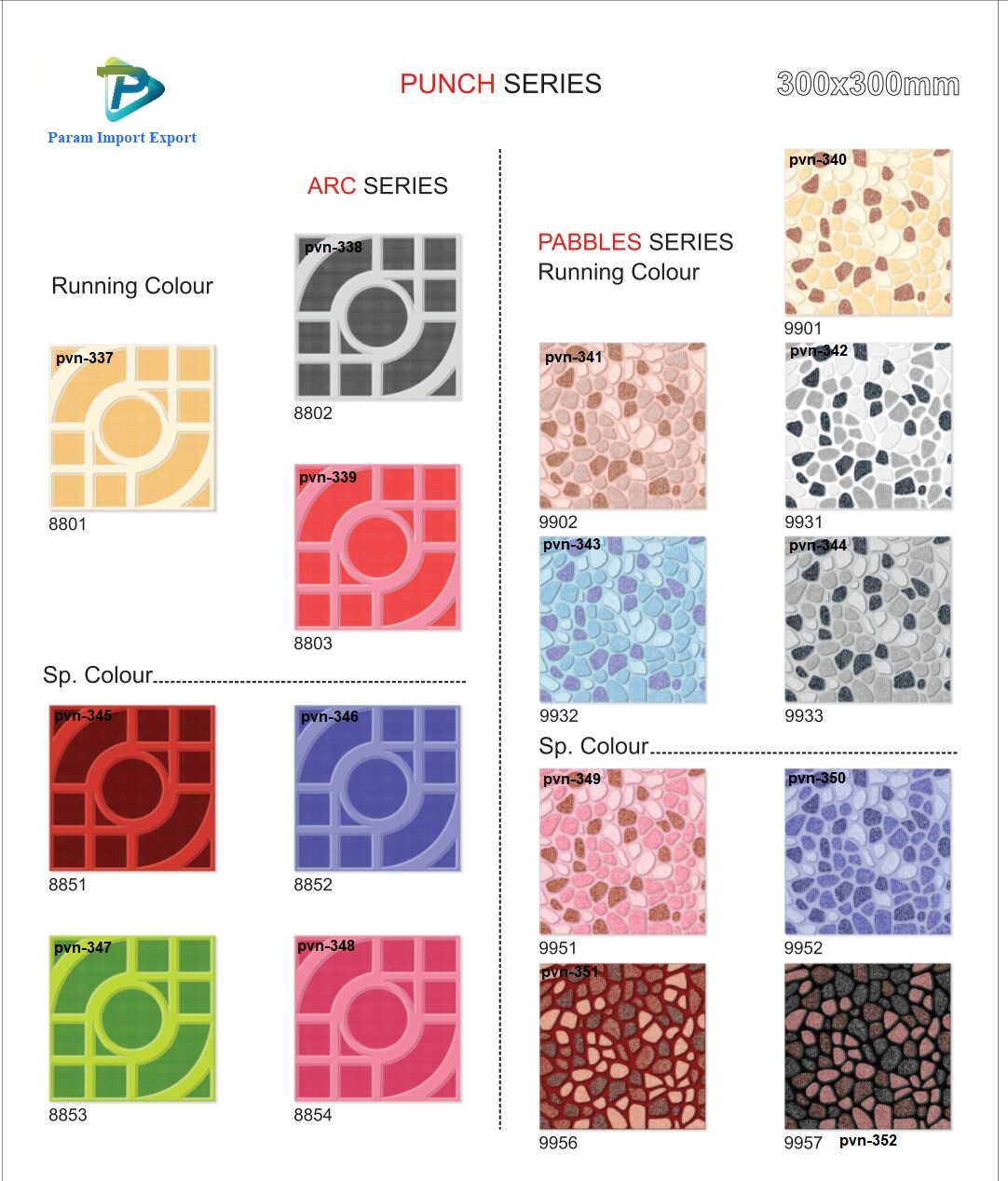 Matt Punch Tiles