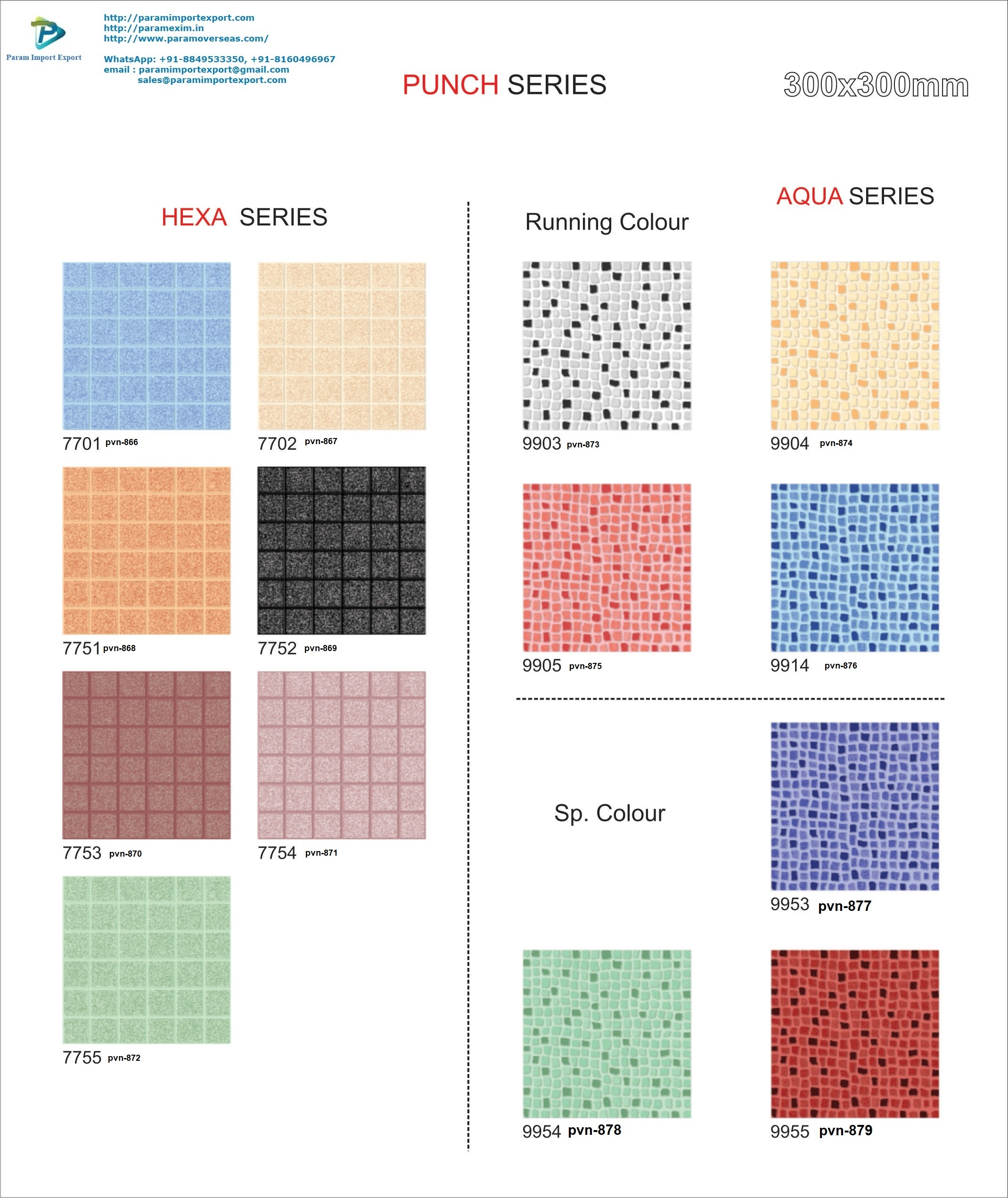 Matt Punch Tiles