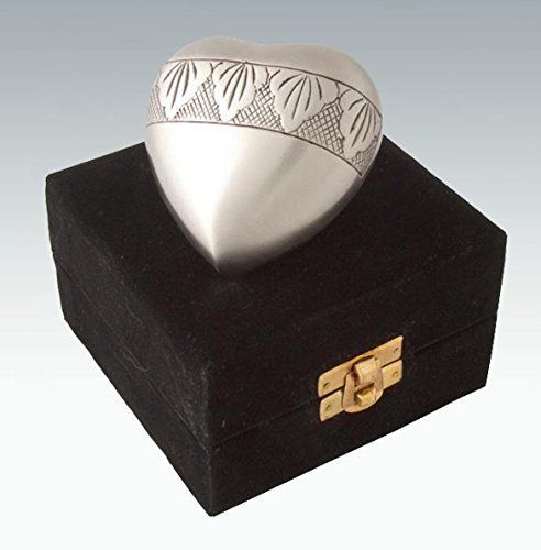 Heart Keepsake Cremation Urn / Brass Keepsake Urn