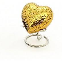 Brass Heart Keepsake Cremation Urn