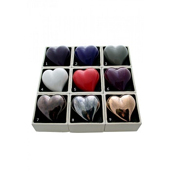 Brass Heart Keepsake Cremation Urn