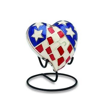 Brass Heart Keepsake Cremation Urn