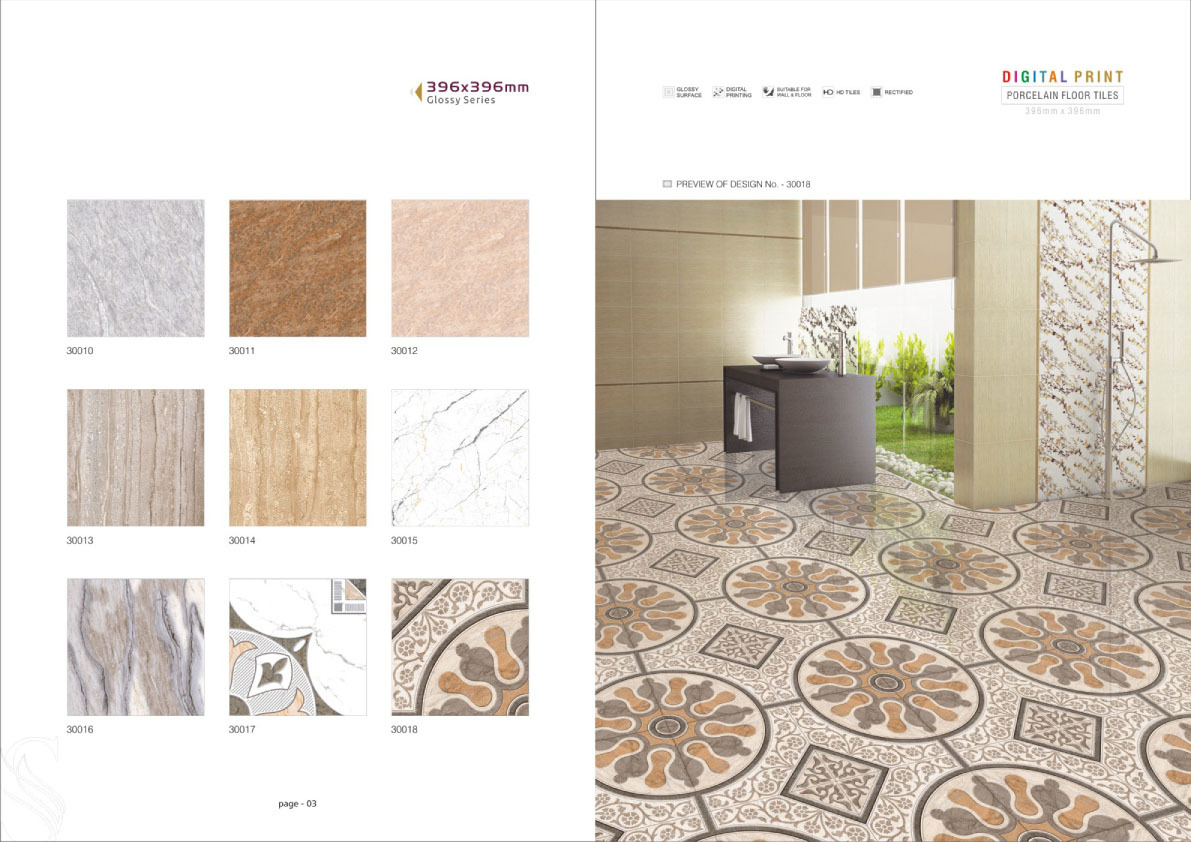 Digital Print Proclain Floor Tiles