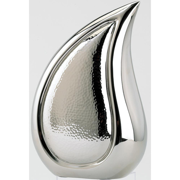 Silver Tear Drop Brass Cremation Urn