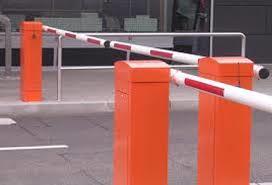 Road Boom Barrier - Metal Structure, White Finish | Durable, Weather-resistant, Automated Vehicle Access Control