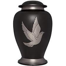 Blue & Silver Bird Large Flying Cremation Urn