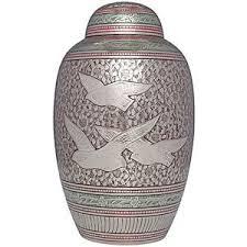 Blue & Silver Bird Large Flying Cremation Urn