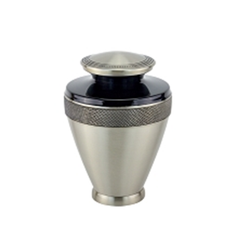 Polishing Sapphire Blue Brass Cremation Urn