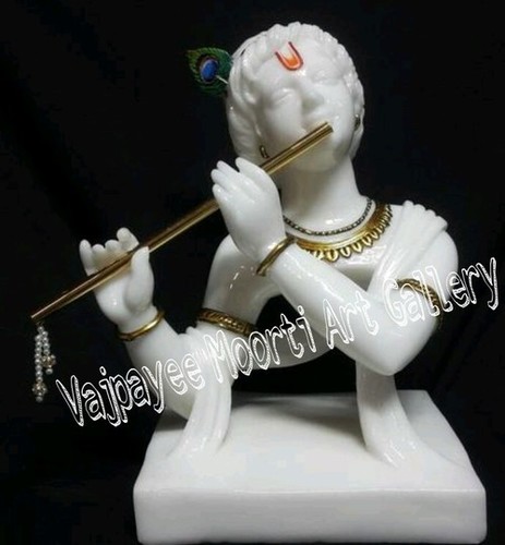 Marble Decorative Krishna Statue