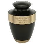 Shiny Magenta Large Brass Cremation Urn