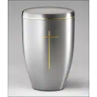 Shiny Magenta Large Brass Cremation Urn