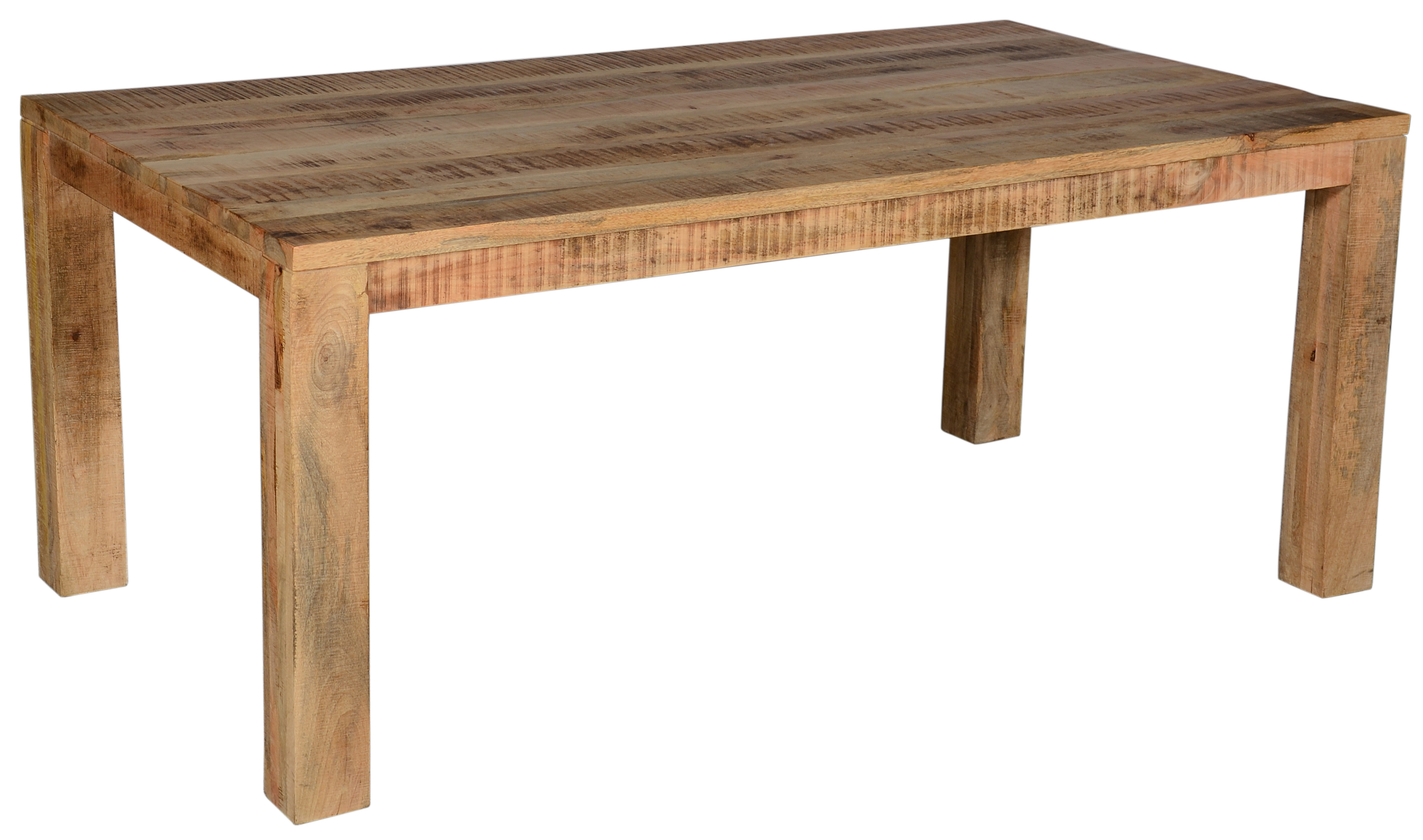 Wood Wrought Iron Dining Table With Wooden Top