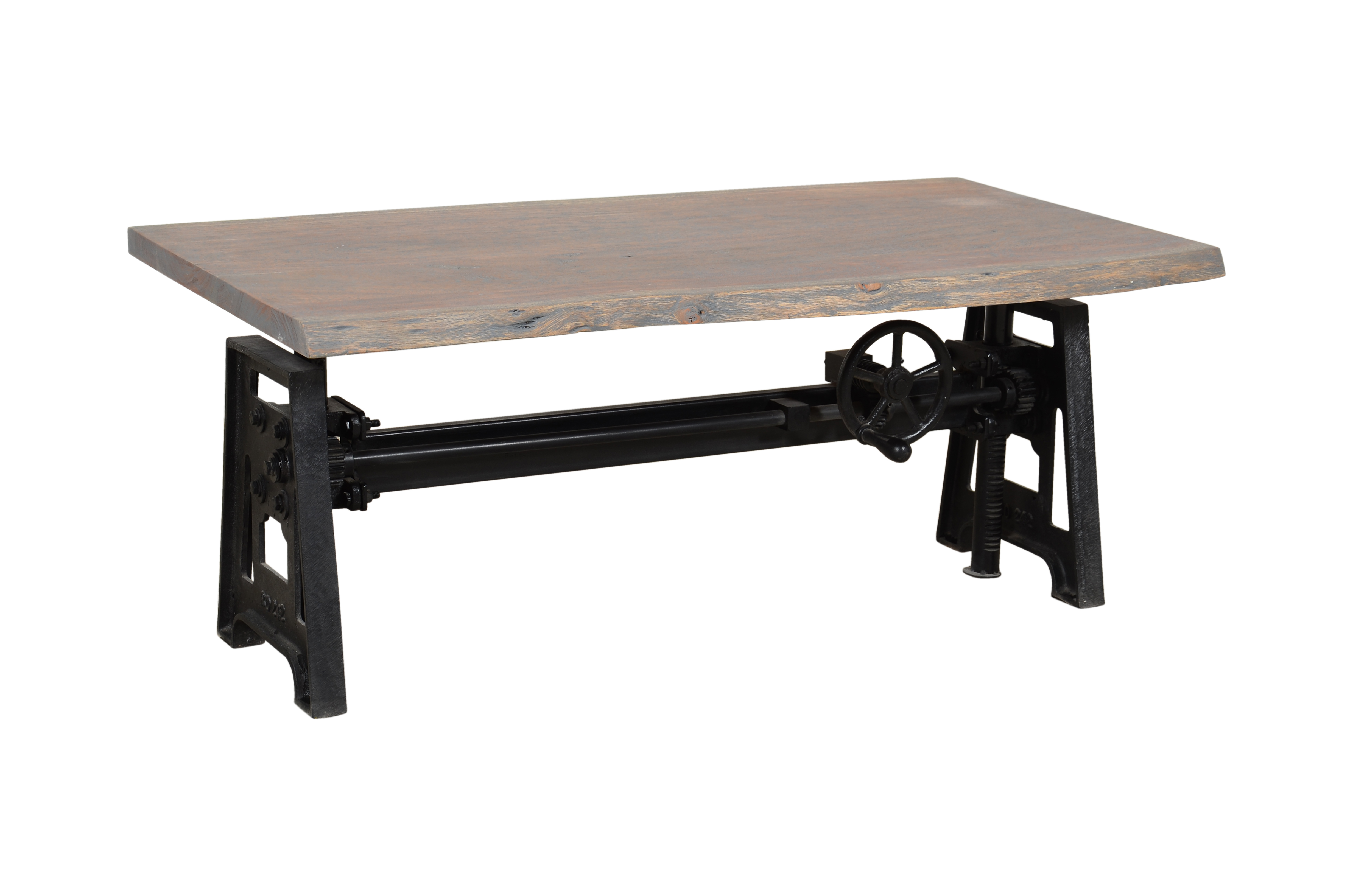 Wood Wrought Iron Dining Table With Wooden Top