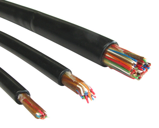 Telephone Insulated Cable - Copper Conductor, Round Shape, 100-200m Length, High Voltage | Pvc & Xlpe Insulation, Rugged Design, Fire Resistant