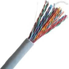 Telephone Insulated Cable - Copper Conductor, Round Shape, 100-200m Length, High Voltage | Pvc & Xlpe Insulation, Rugged Design, Fire Resistant