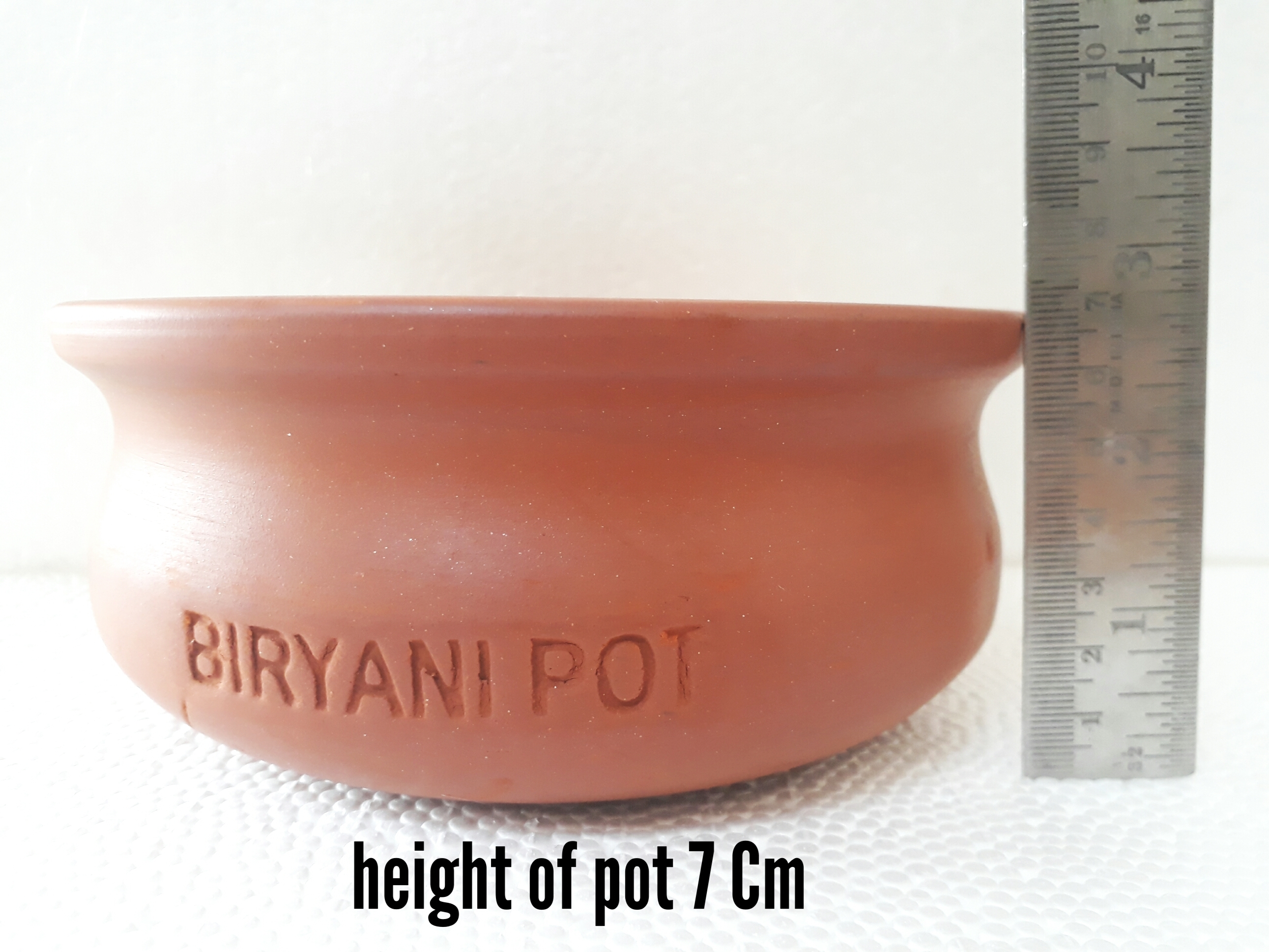 Clay Biryani Pot - 750 Ml Pure Red Clay | Enhances Rich Taste, Retains Nutrients, Microwave Safe, Weight 300g
