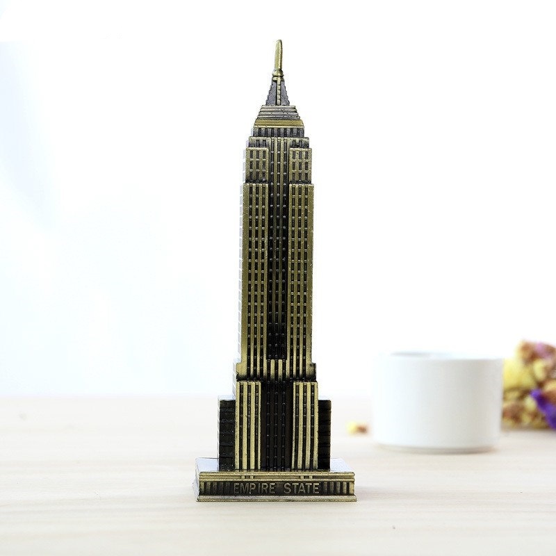 Golden Empire State Building Miniature Model
