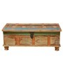 Handmade Grinnell Rustic Reclaimed Wood Coffee Table Storage Trunk