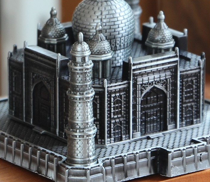 Antique Silver Taj Mahal Miniature Model