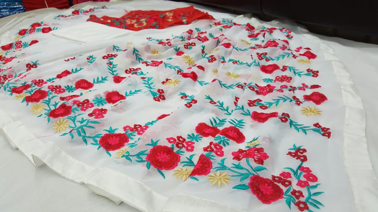Multi Fancy Georgette Sarees