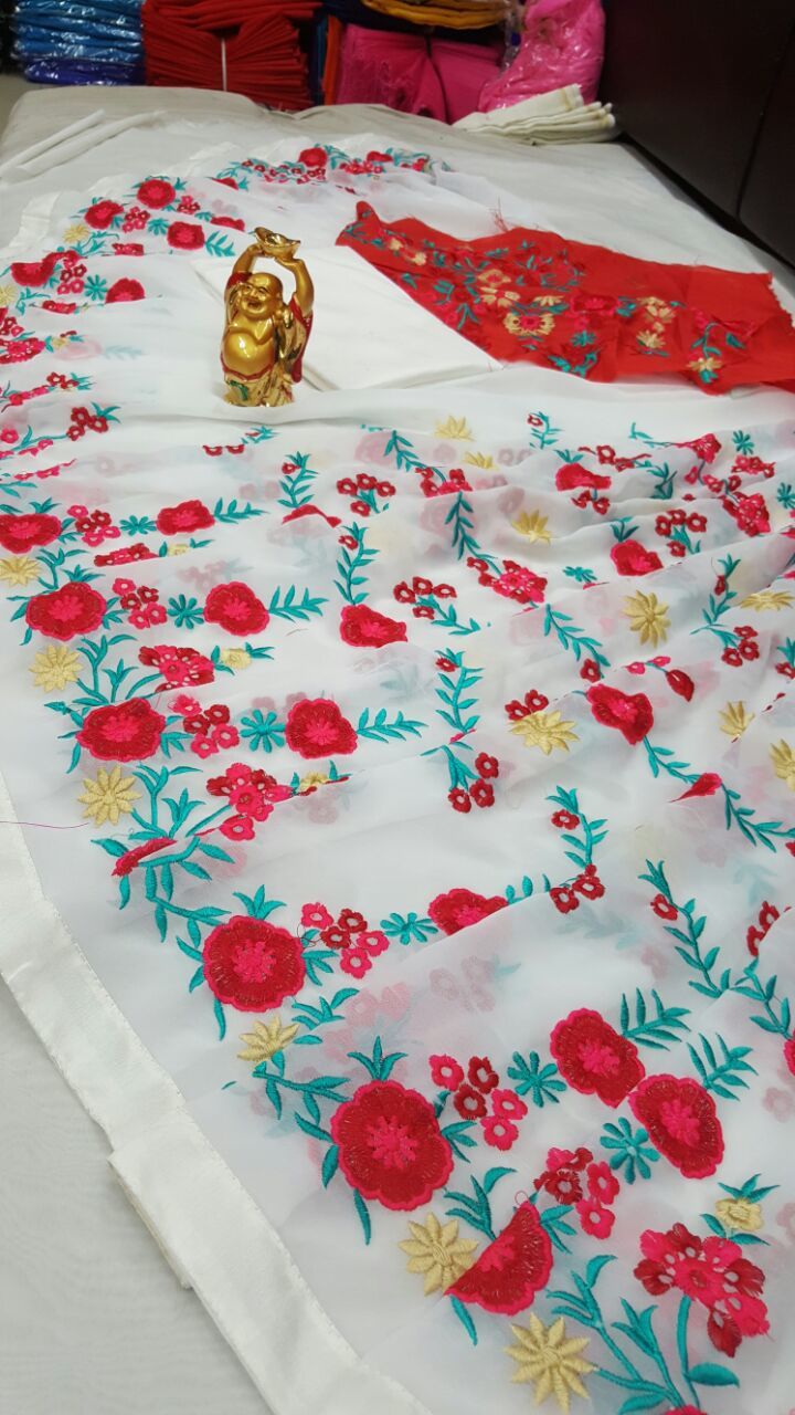 Multi Fancy Georgette Sarees