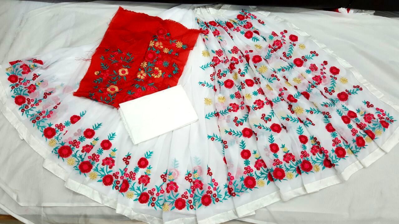 Multi Fancy Georgette Sarees