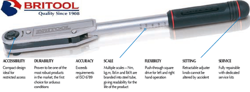 High Carbon Steel Britool Torque Wrenches