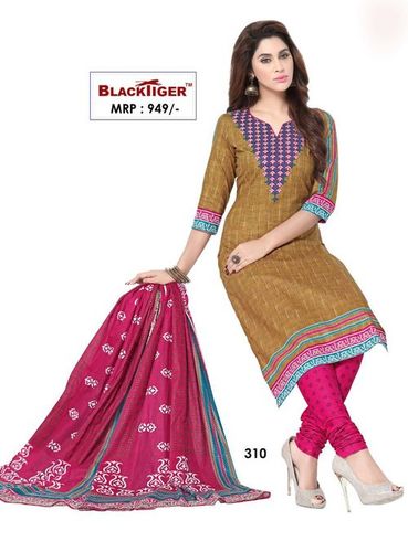 Cotton Churidar Suit Materials
