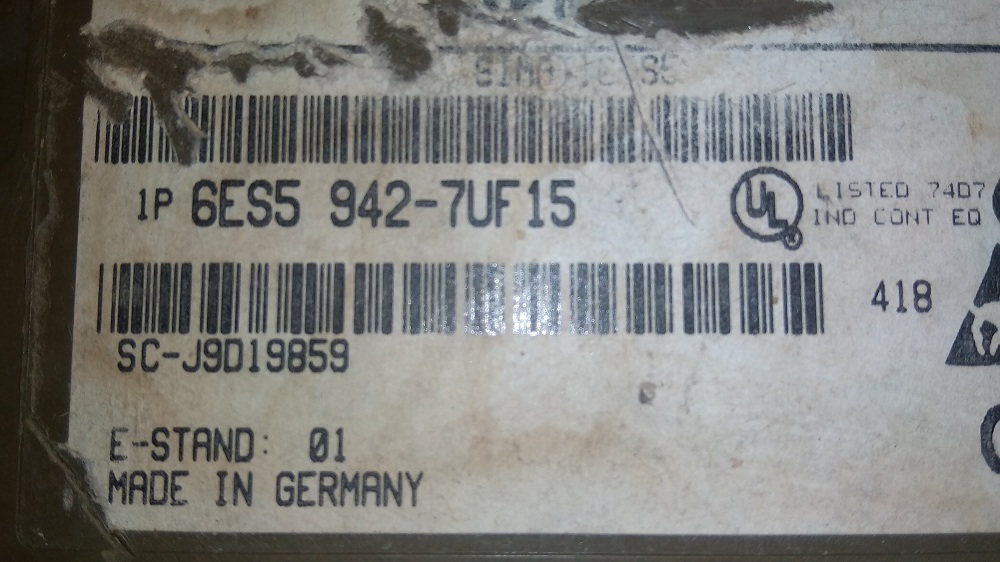 Siemens S5 Module - Industrial-grade Plastic And Metal, 130x80x40mm, Black/grey, Hot-swappable Modular Design